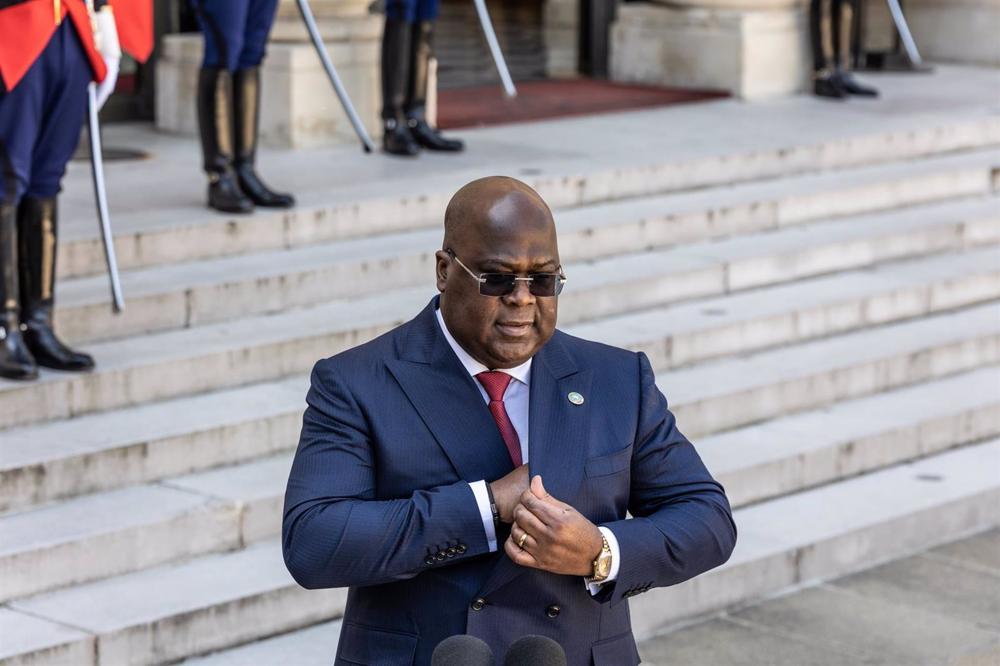 Archiv - Der Präsident der Demokratischen Republik Kongo, Felix Tshisekedi, zu einem offiziellen Besuch in Paris. Archiv