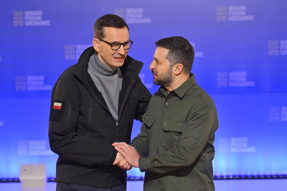 Mateusz Morawiecki y Volodimir Zelenski Mateusz