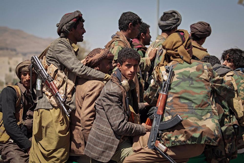 File - Huthi militiamen in Yemen File