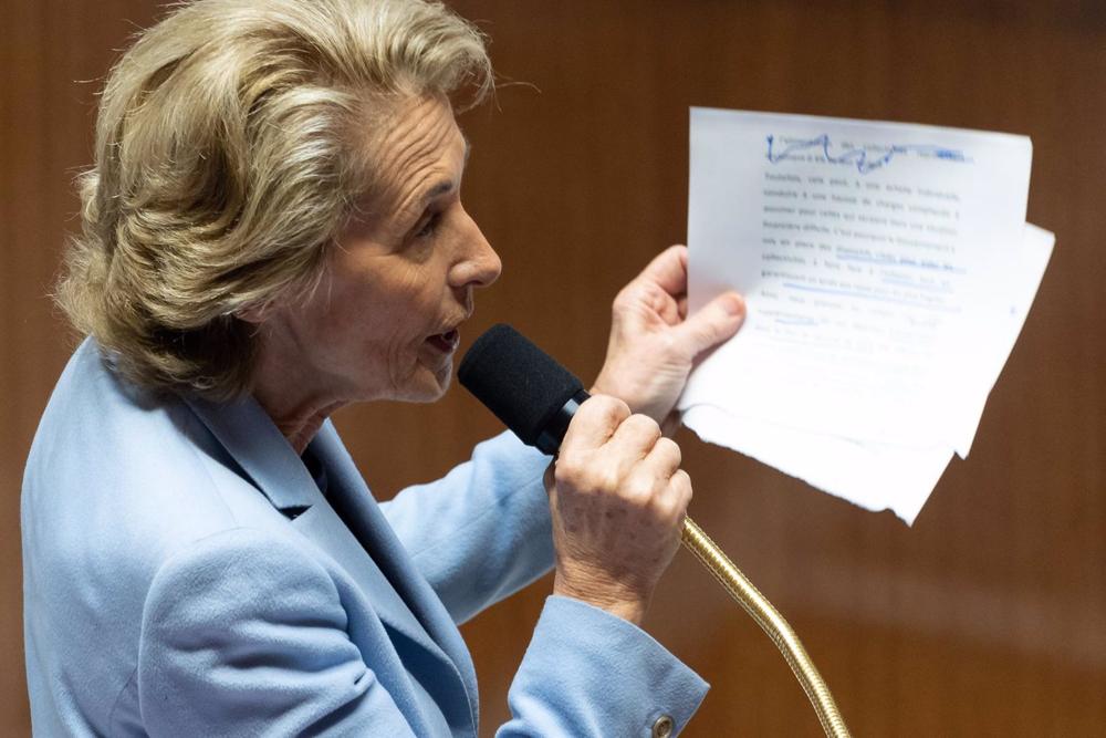 Caroline Cayeux, ministro di Stato per le collettività territoriali in Francia Caroline