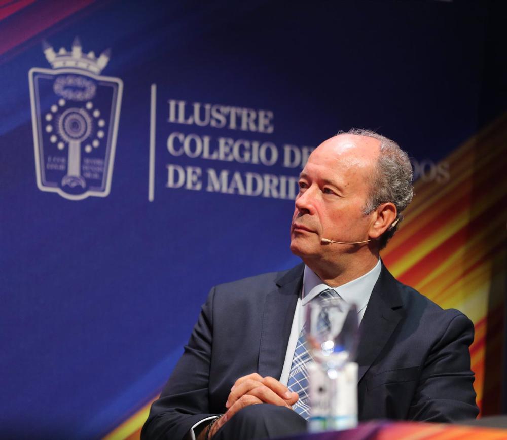 Archivo - El magistrado y exministro de Justicia Juan Carlos Campo durante la clausura los actos de la semana conmemorativa del 425 aniversario del Colegio de la Abogacía de Madrid (ICAM), en IE University, a 17 de junio de 2022, en Madrid (España). Archivo