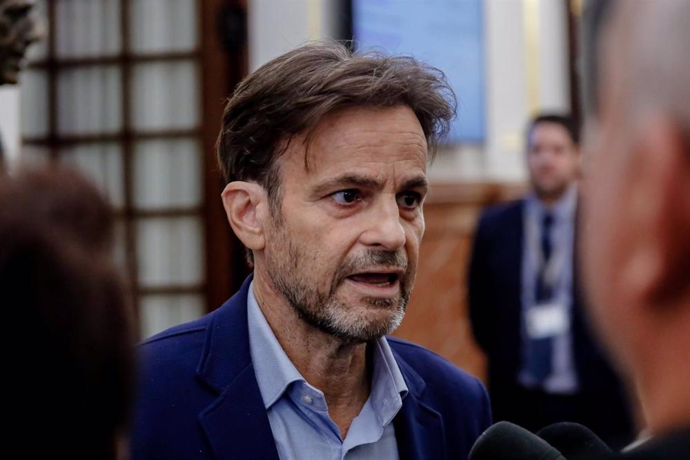 El presidente del grupo parlamentario de Unidas Podemos, Jaume Asens El