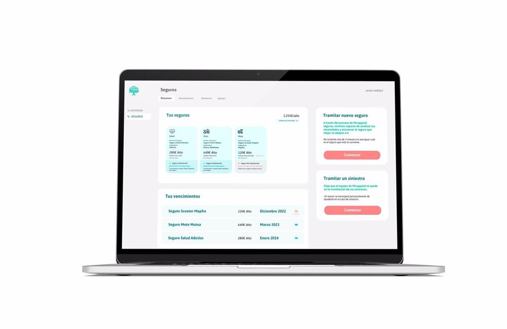 Archivo - Imagen de recurso de Micappital Seguros. Archivo