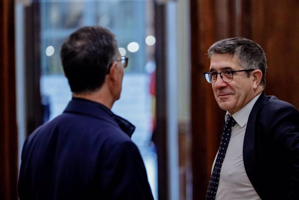 El portavoz del PSOE en el Congreso de los Diputados, Patxi López. El