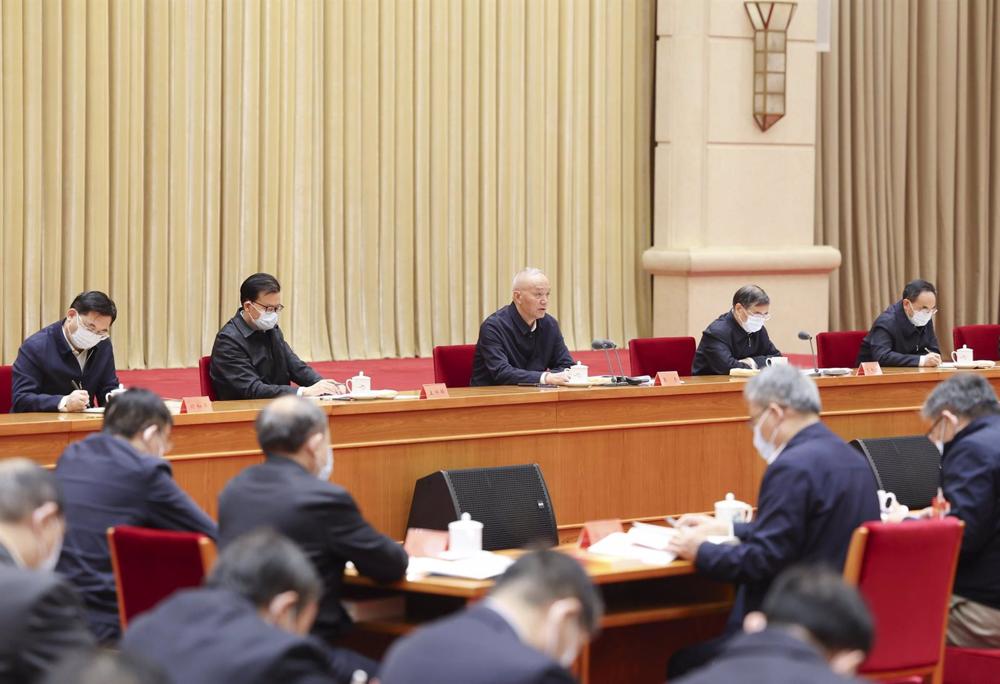 Cai Qi, Mitglied des Ständigen Ausschusses des Politbüros des Zentralkomitees der Kommunistischen Partei Chinas (KPCh) und Mitglied des Sekretariats des Zentralkomitees Cai