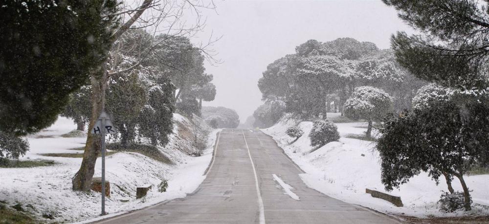 Carreteras nevadas en Las Rozas Carreteras