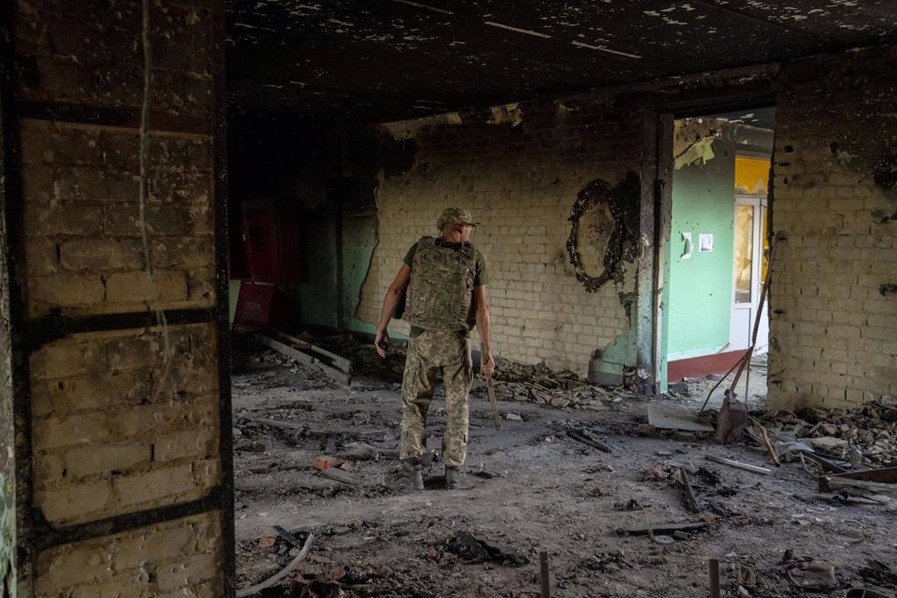 Archive - Un soldat ukrainien à Kharkov Archive