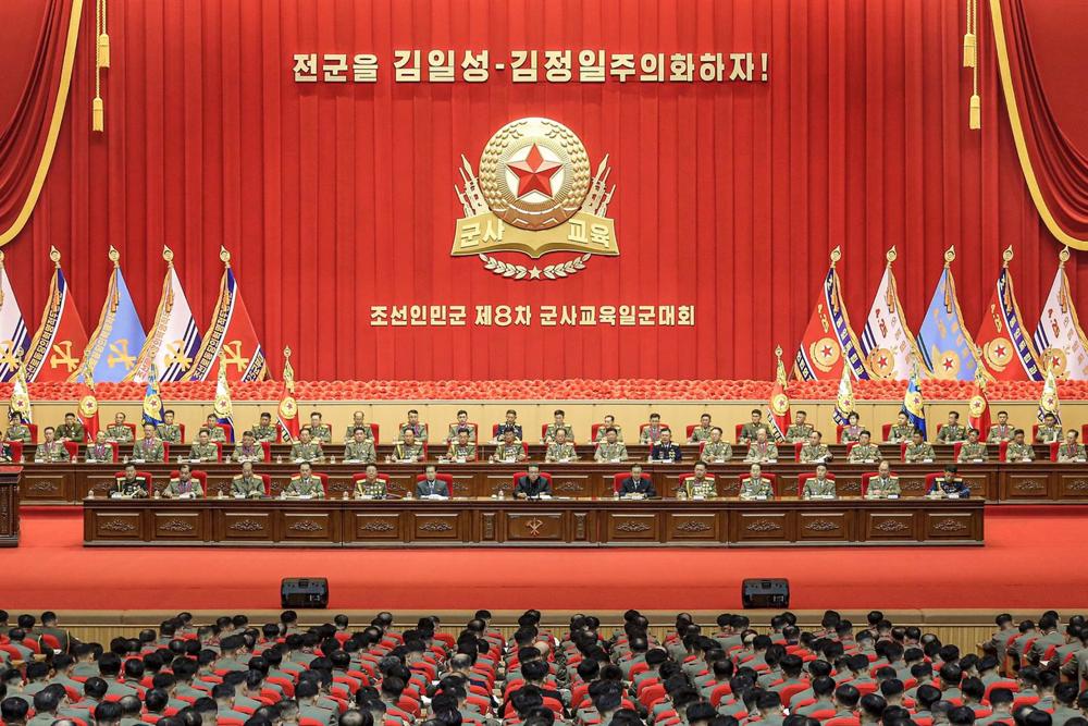 File - Kim Jong Un during a North Korean Army event. File
