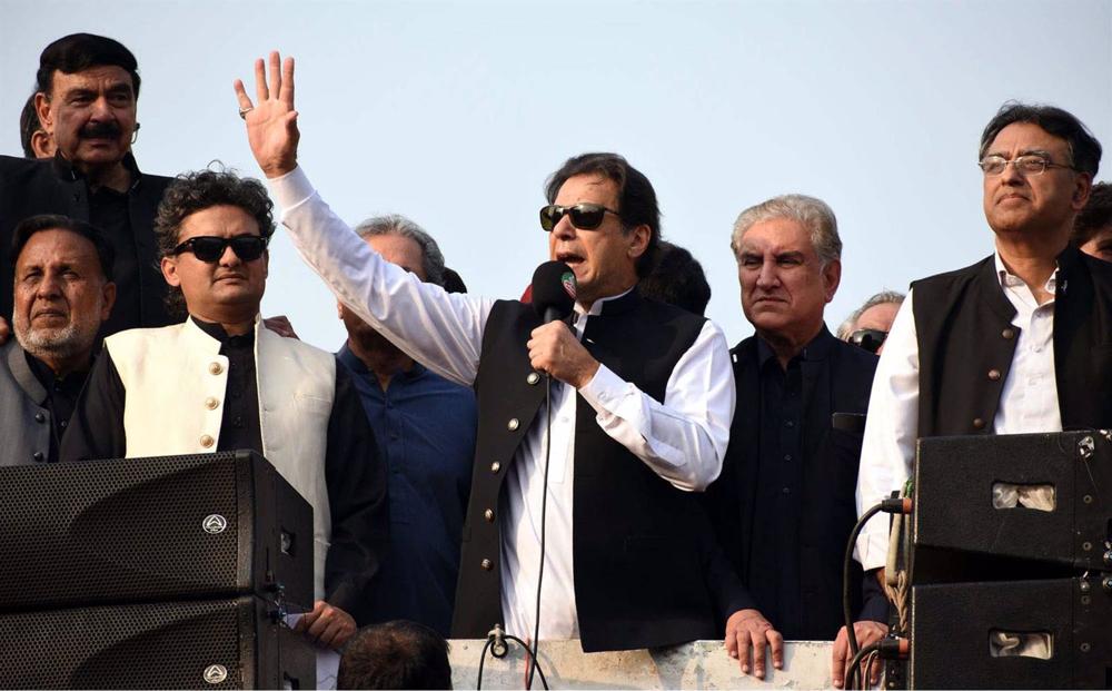 O ex-Primeiro Ministro do Paquistão, Imran Jan. O