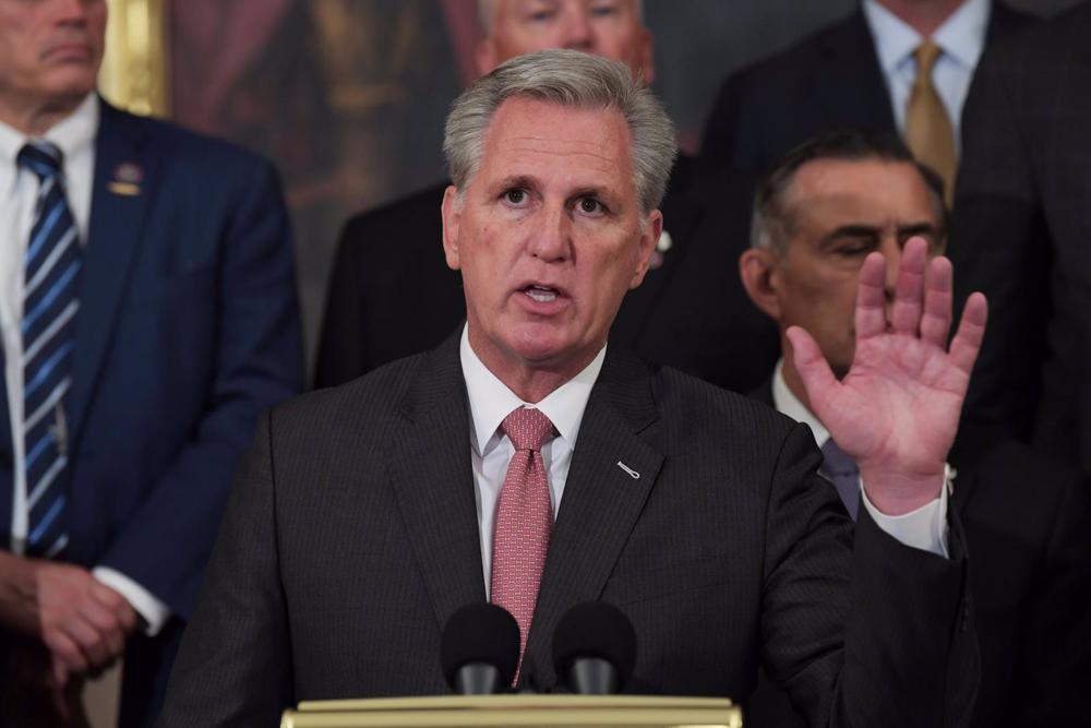 Archivo - El lider republicano en la Cámara de Representantes, Kevin McCarthy Archivo