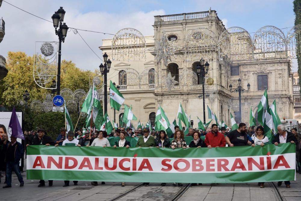 Manifestación bajo el lema 'Andalucía soberanía' Manifestación