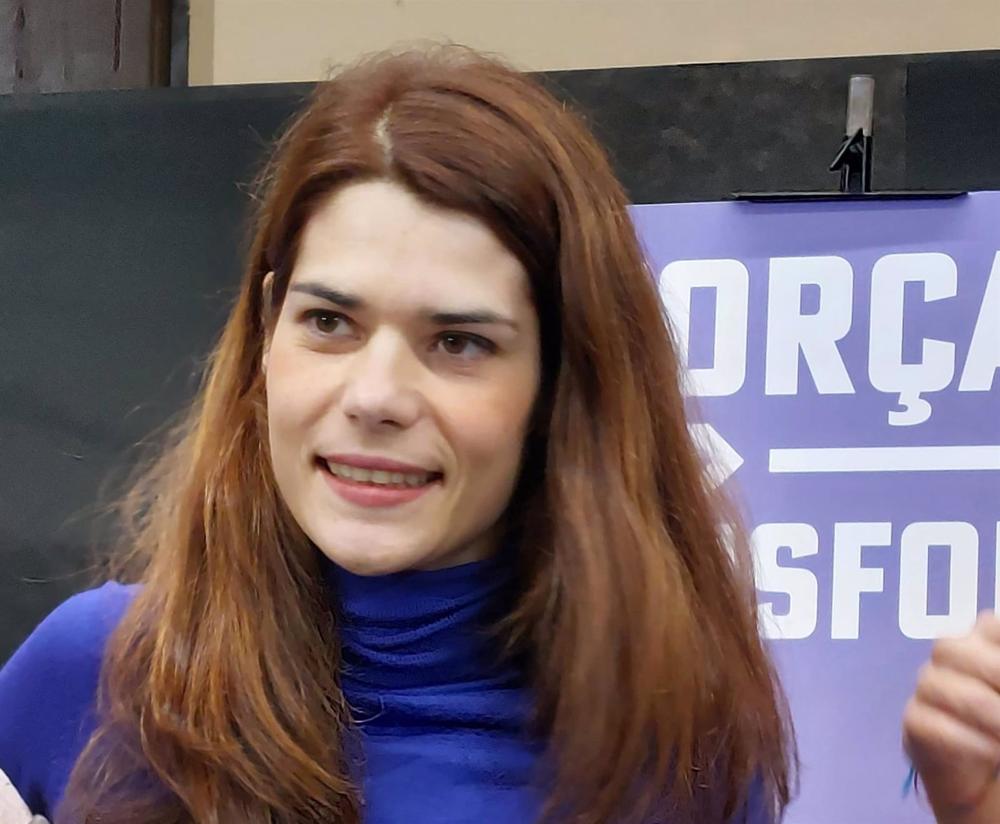 La portavoz de Podemos, Isa Serra. La