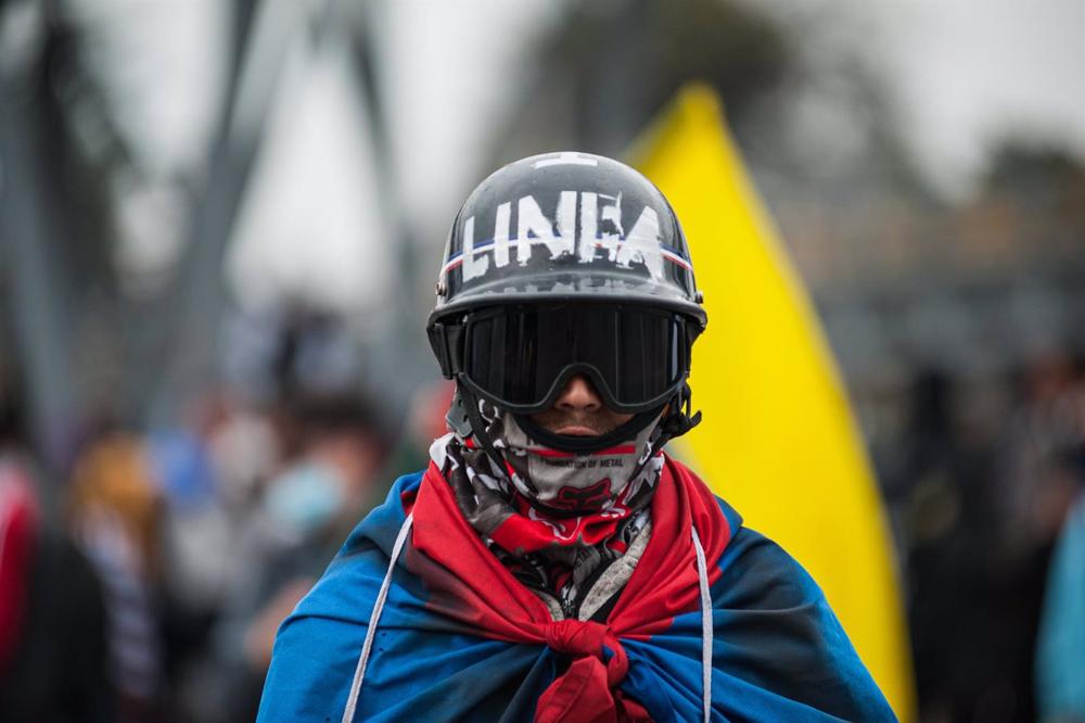 Arquivo - Protestos contra o governo colombiano do ex-presidente Iván Duque, em Bogotá. Arquivo