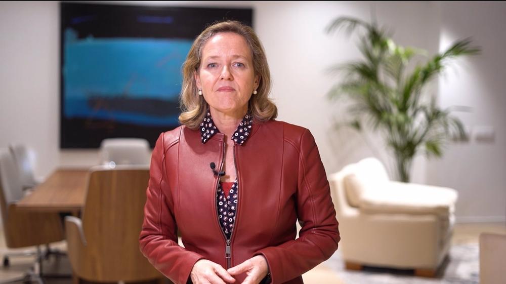 La vicepresidenta primera y ministra de Asuntos Económicos, Nadia Calviño, en una imagen de archivo. La
