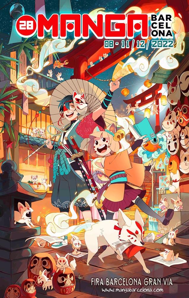 Cartel de la 28 edición del salón Manga Barcelona Cartel