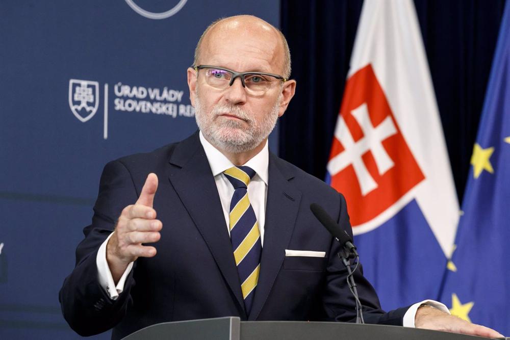 Arquivo - Ministro dos Negócios Estrangeiros eslovaco Rastislav Kacer. Arquivo