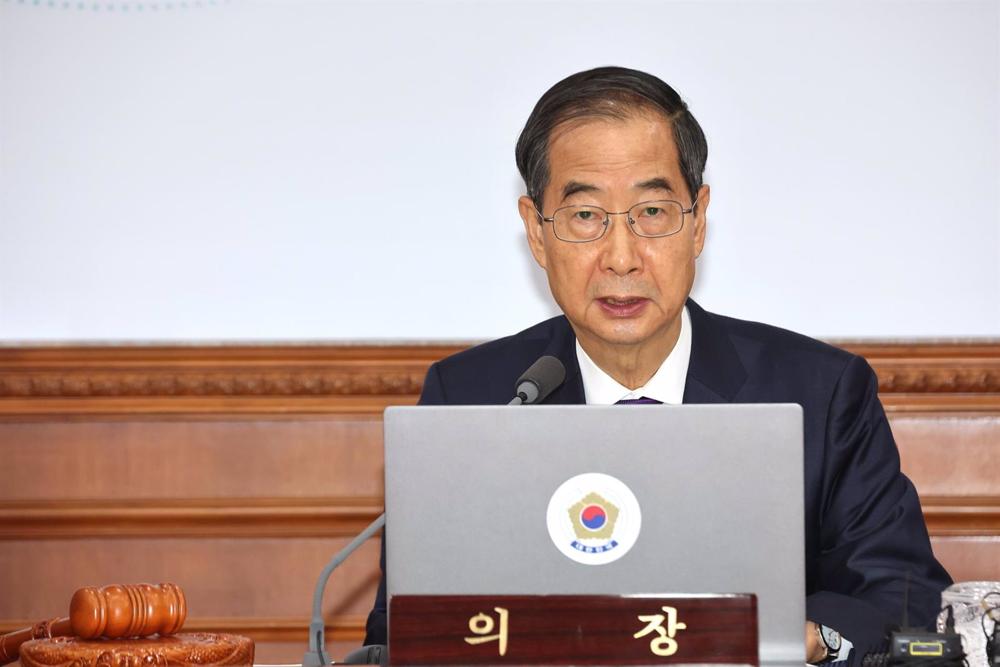 Primeiro-ministro sul-coreano Han Duck Soo. Primeiro-ministro