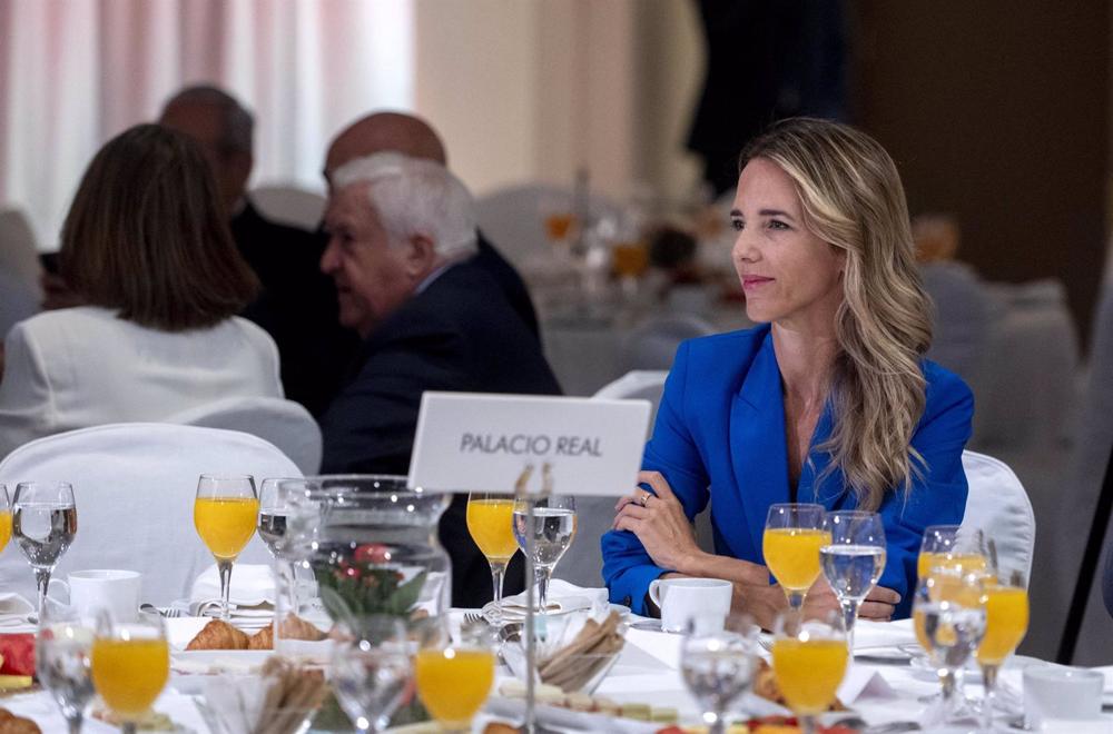 Archivo - La exportavoz del Partido Popular en el Congreso, Cayetana Álvarez de Toledo, durante uno de los Encuentros de El Mundo, en el Hotel Westin Palace, a 26 de septiembre de 2022, en Madrid (España). Este es el primero de los Encuentros del ciclo ‘C Archivo