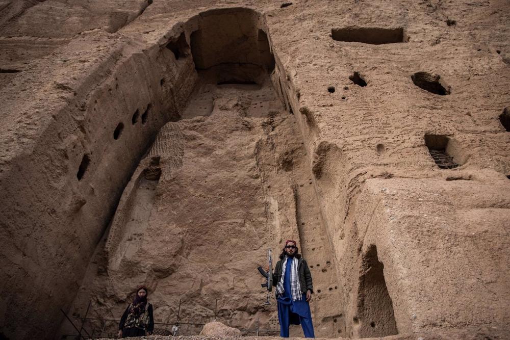 Talibán en el paso de Bamyan Talibán