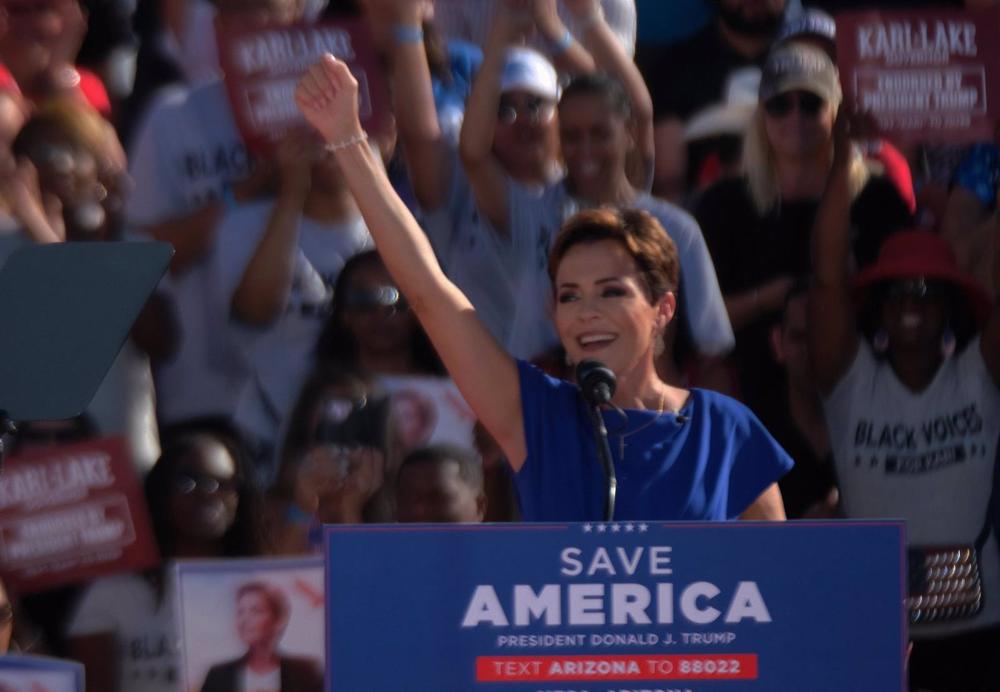 Arquivo - O candidato do Partido Republicano para governador do estado americano do Arizona, Lago Kari, foi nomeado para o cargo de governador do estado do Arizona. Arquivo