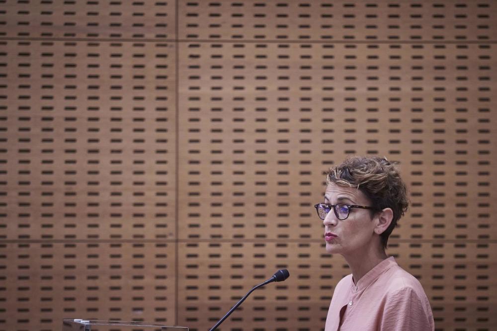 Archivo - La presidenta del Gobierno de Navarra, María Chivite, en una imagen de archivo. Archivo