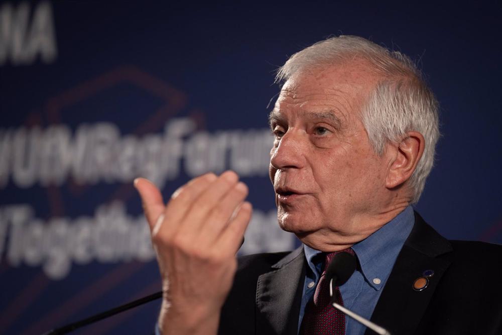EU High Representative Josep Borrell, speaking at the 7th Union for the Mediterranean (UfM) Regional Forum, November 24, 2022, in Barcelona (Spain). EU