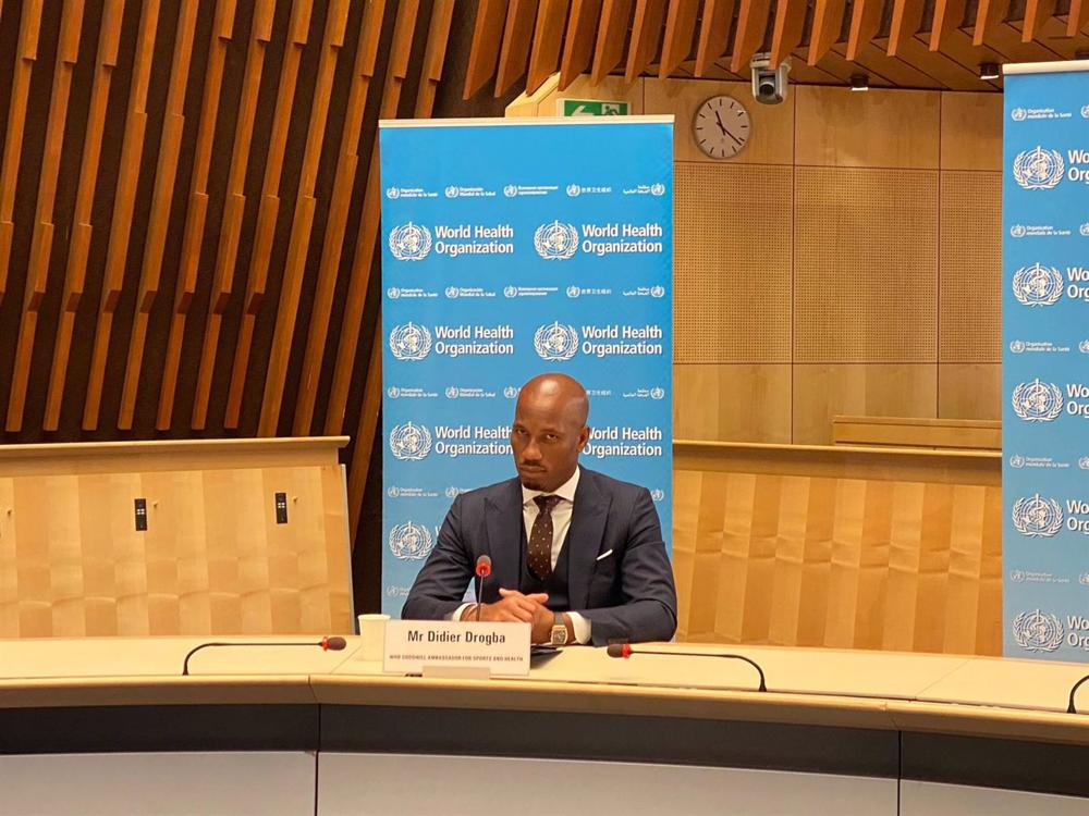 Archivo - El ex jugador de fútbol Didier Drogba, nuevo embajador de la OMS para el Deporte y la Salud Archivo