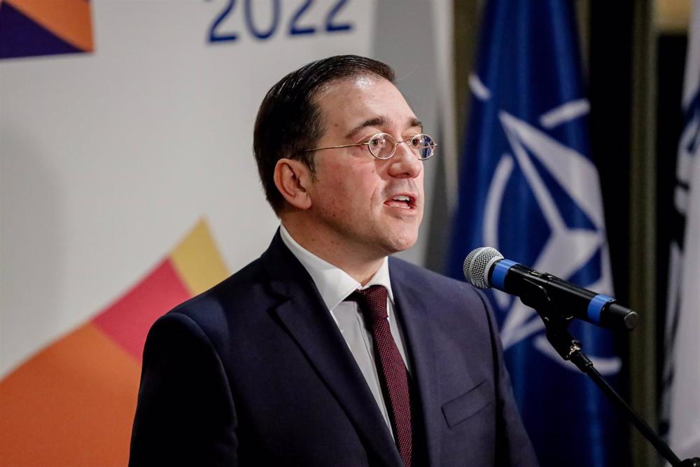 Le ministre des Affaires étrangères, de l'Union européenne et de la Coopération, José Manuel Albares Le