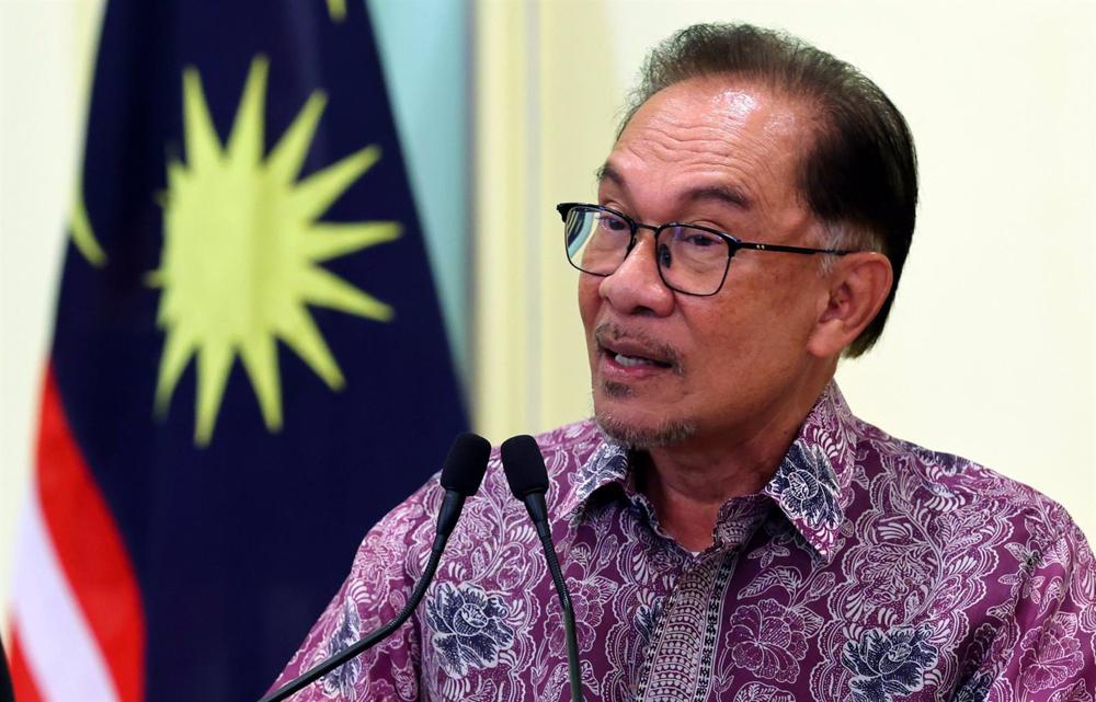 El primer ministro de Malasia, Anwar Ibrahim. El