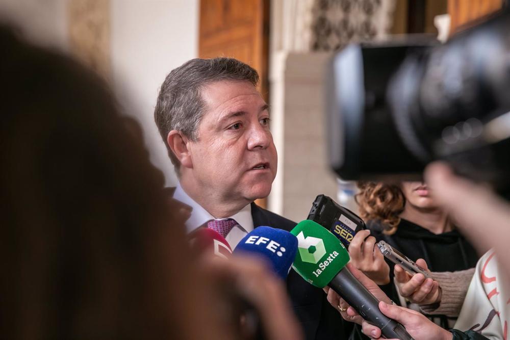 El presidente de Castilla-La Mancha, Emiliano García-Page, en Toledo. El