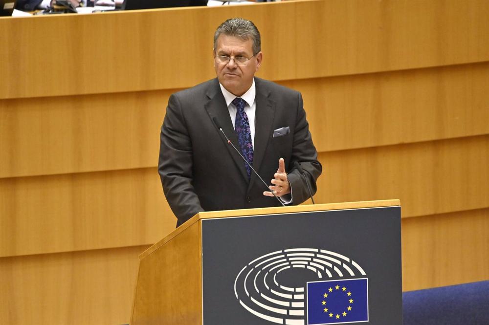 European Commission Vice-President responsible for relations with the United Kingdom, Maros Sefcovic. European