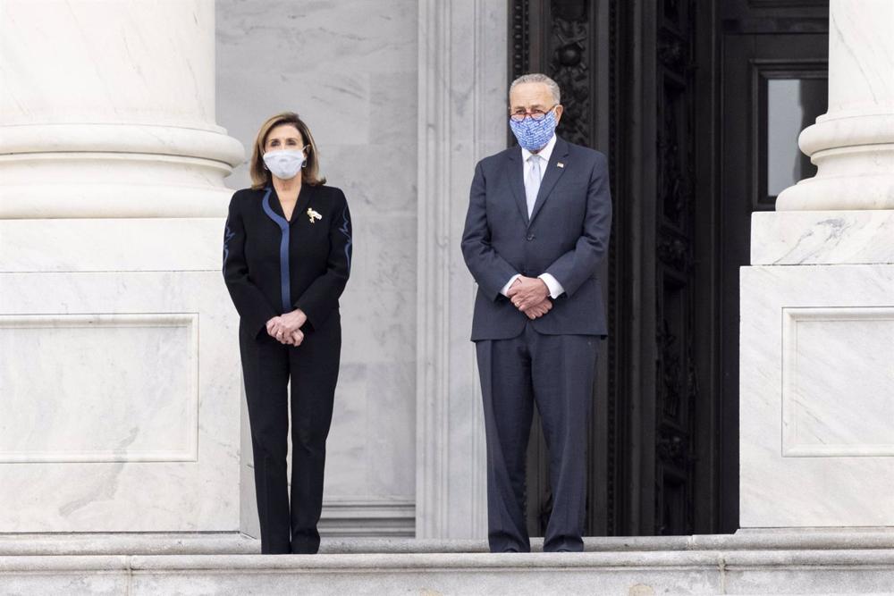 File - U.S. House Speaker Nancy Pelosi and Senate Democratic Majority Leader Chuck Schumer. File