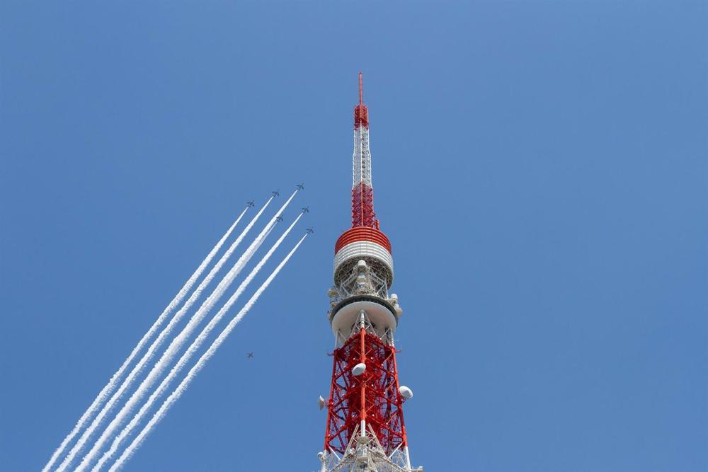File image of a military parade in Tokyo. File