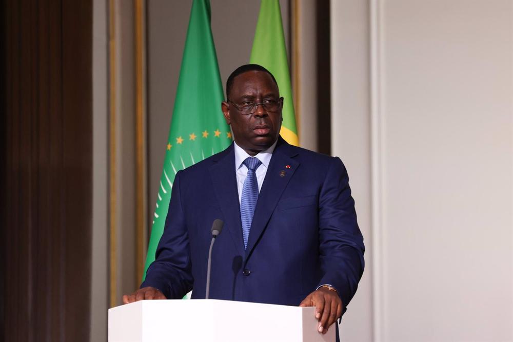 Arquivo - O Presidente Macky Sall do Senegal Arquivo