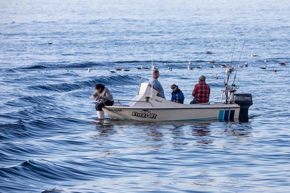 Archiv - Ein Fischerboot in Kapstadt, Südafrika Archiv