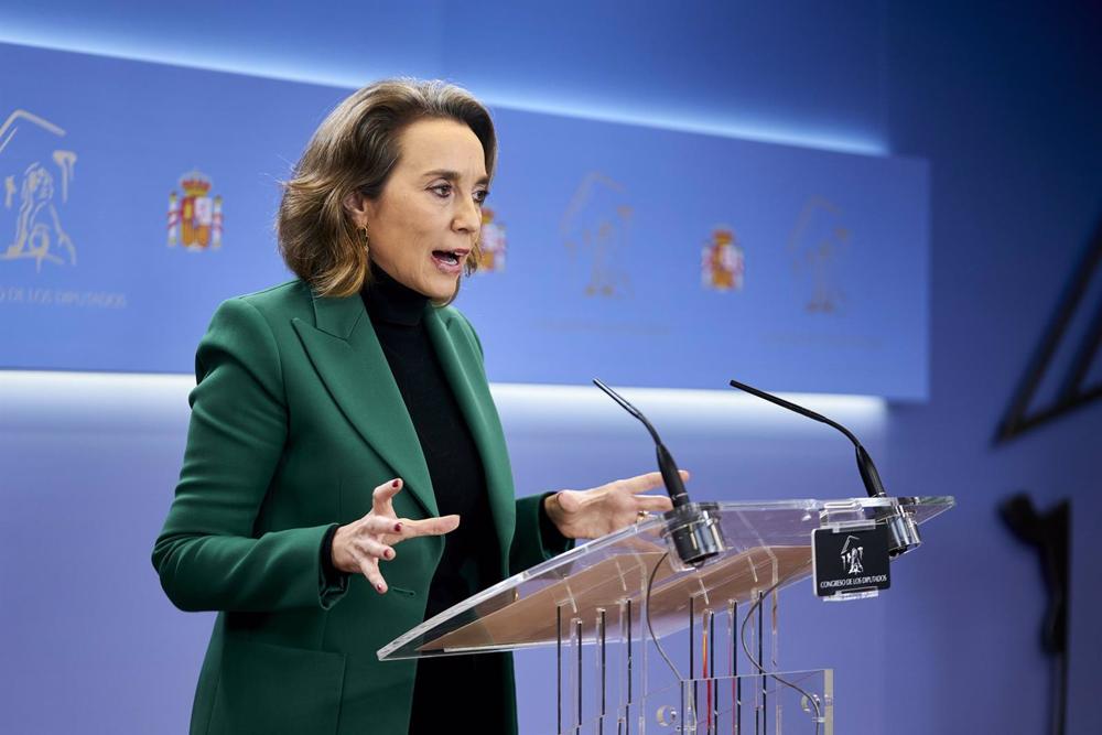 La portavoz parlamentaria del PP en el Congreso, Cuca Gamarra La
