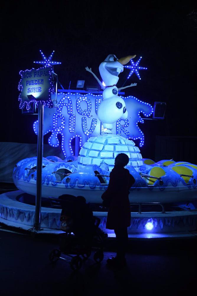 Una atracción el día de la inauguración de Árticus, el gran parque temático de la Navidad, Una