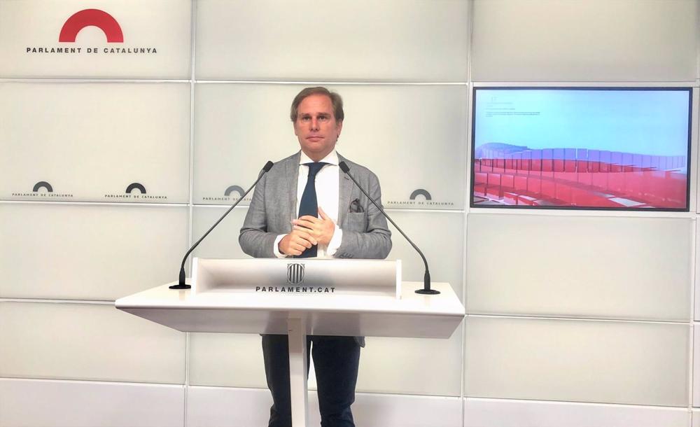 Archivo - El portavoz de Vox en el Parlament, Joan Garriga. Archivo