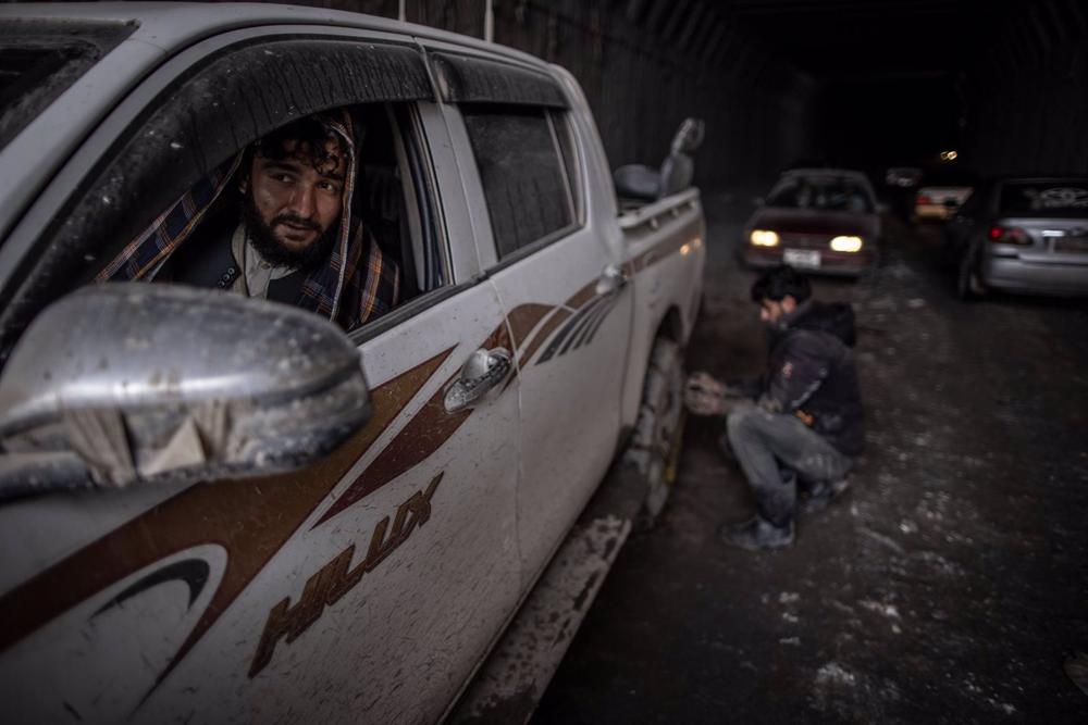 Archive - Plusieurs Talibans au col de Salang, dans le nord de l'Afghanistan Archive