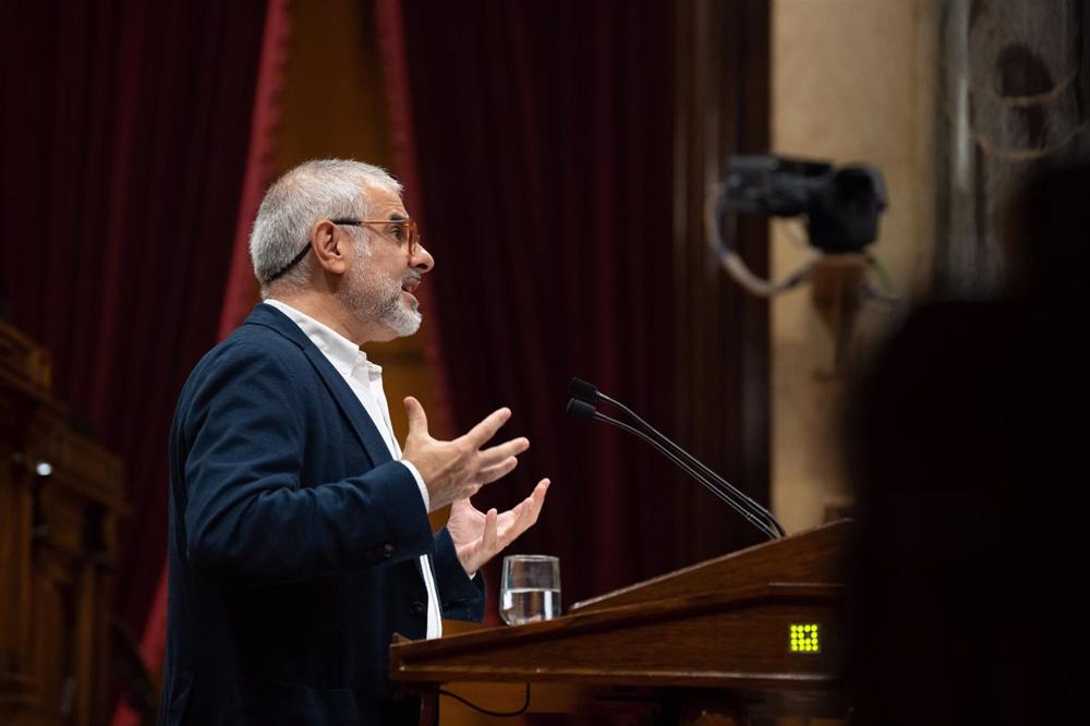 Archivo - El líder de Cs en el Parlament, Carlos Carrizosa, en una foto de archivo Archivo