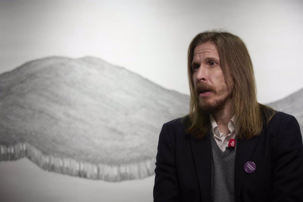 Archivo - El coportavoz estatal de Podemos y secretario general de Podemos en Castilla y León y Pablo Fernández, durante una entrevista para Europa Press en la sede de Podemos a 27 de enero de 2022, en Madrid (España). Archivo