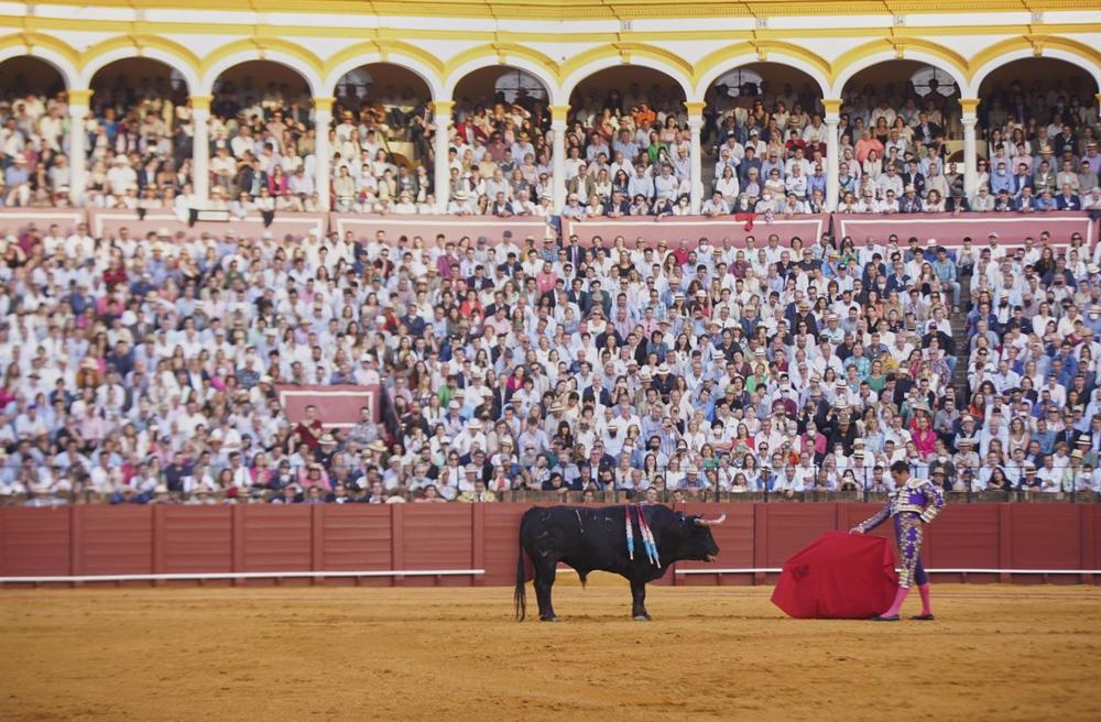 Archivo - Detalle de la Maestranza llena tras la venta de todas las localidades durante la quinta corrida de abono de la temporada de toros en la Real Maestranza de Caballería de Sevilla, a 29 de abril de 2022 en Sevilla (Andalucía, España) Archivo