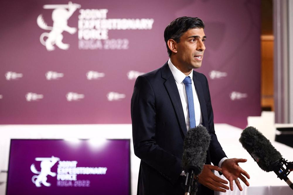Britischer Premierminister Rishi Sunak Britischer