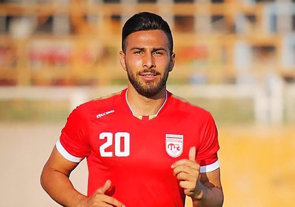 Iranian soccer player Amir Nasr-Azadani Iranian