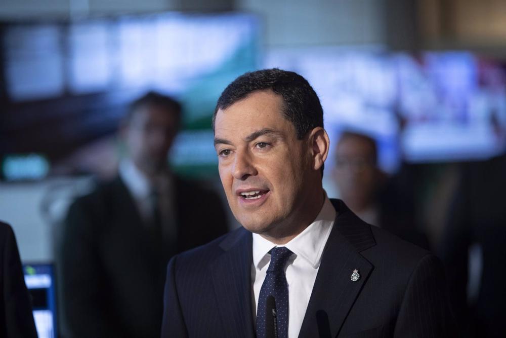 El presidente de la Junta de Andalucía, Juanma Moreno El