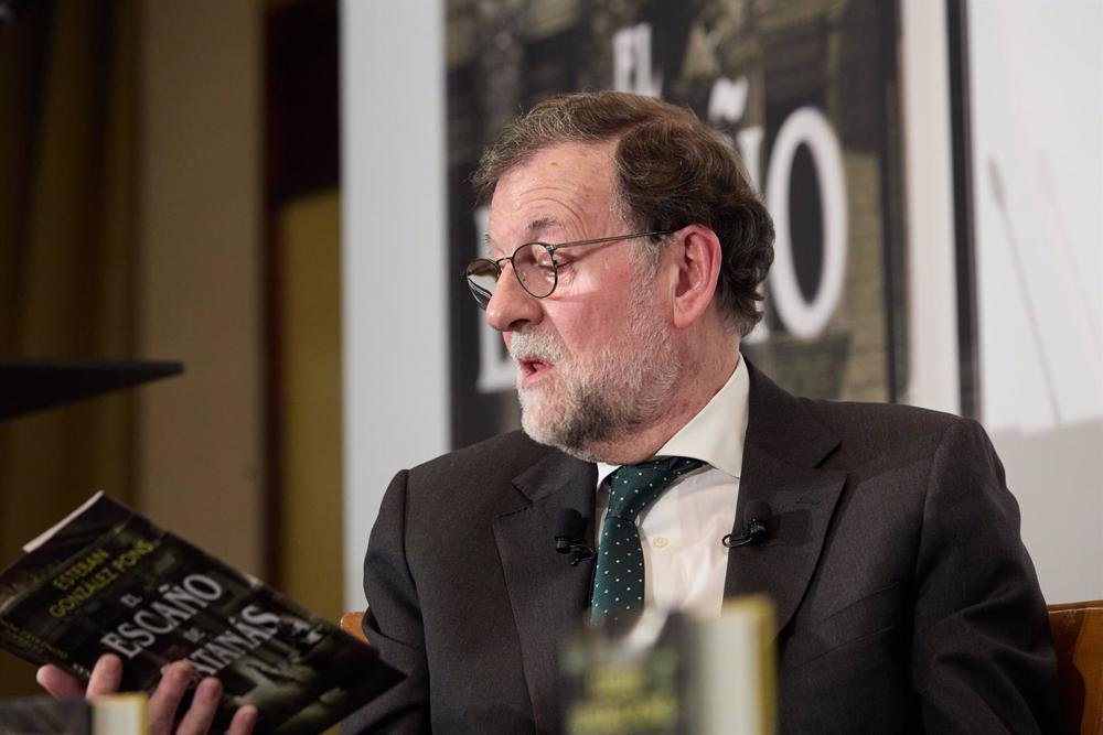 El ex presidente del Gobierno Mariano Rajoy presenta el libro ‘El escaño de Satanás’ El