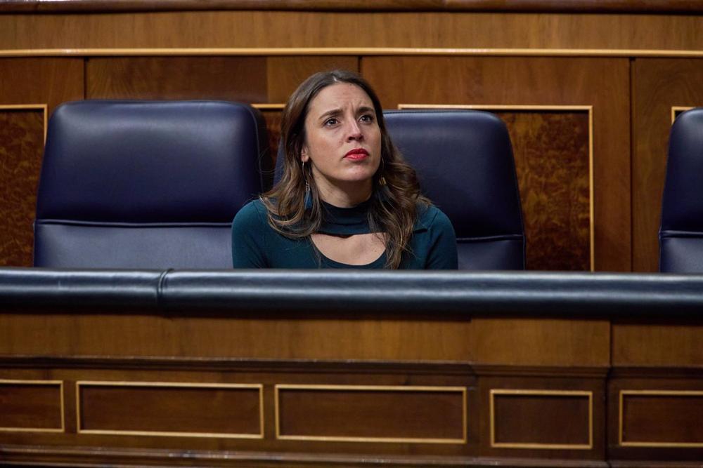 La ministra de Igualdad, Irene Montero. La