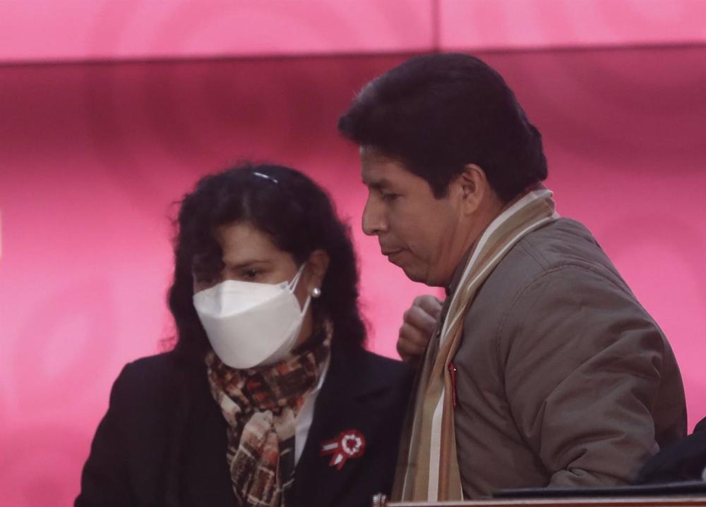 Archivo - La ex primera dama de Perú Lilia Paredes y el expresidente Pedro Castillo. Archivo