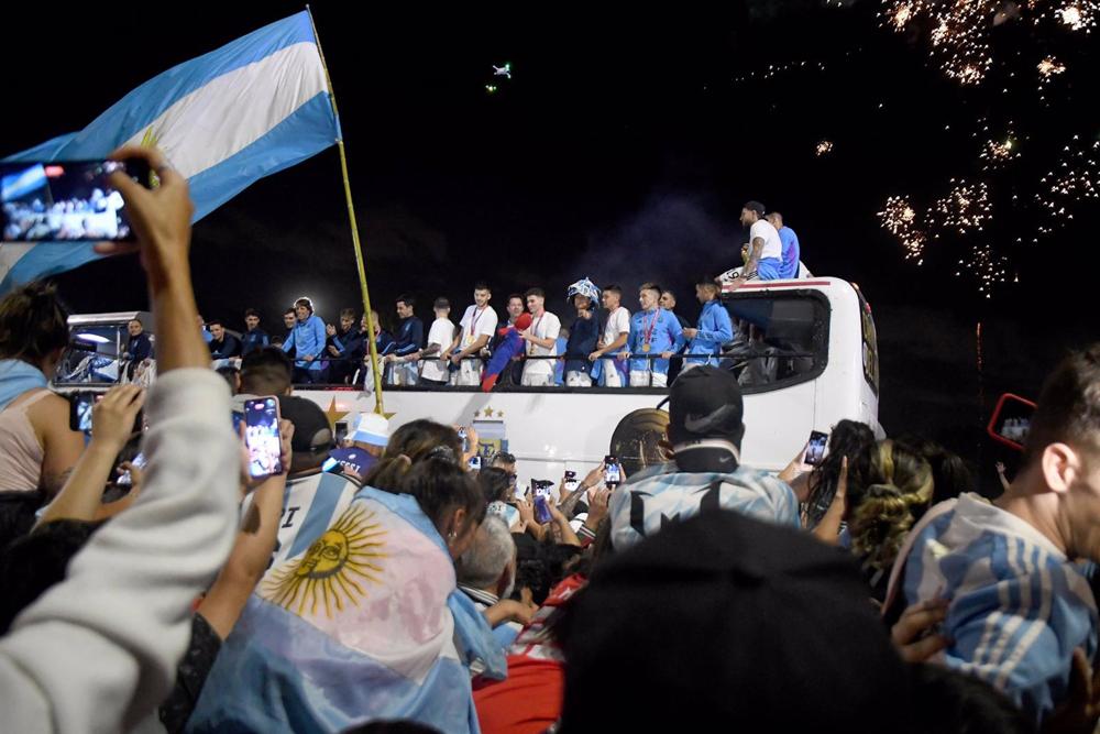 Celebración de la Copa del Mundo 2022 en Buenos Aires Celebración