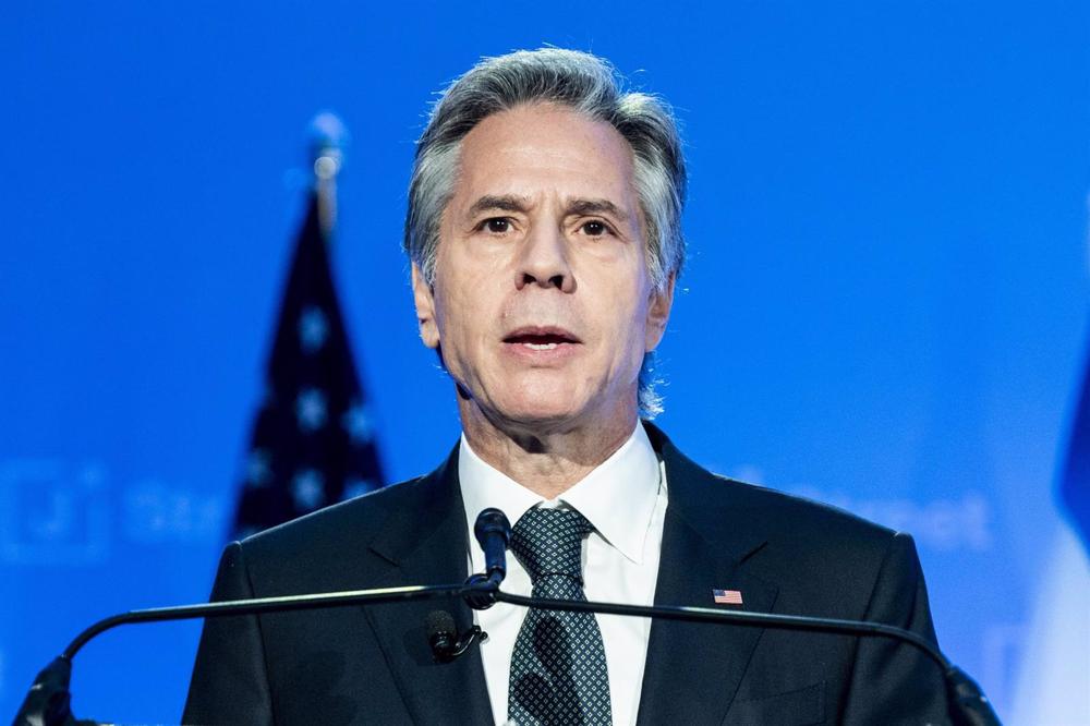 Le secrétaire d'État américain Antony Blinken à Washington. Le